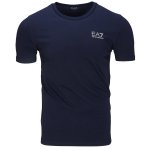 T-shirt Emporio Armani EA7 męska koszulka granatowa srebrne logo