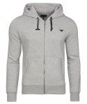 Bluza Emporio Armani męska szara rozpinana z kapturem bawełniana