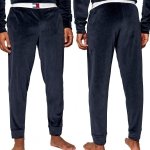 Tommy Hilfiger spodnie welurowe męskie granatowe