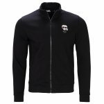 Bluza Karl Lagerfeld męska ze stójką rozpinana czarna