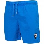 Spodenki Karl Lagerfeld szorty męskie niebieskie małe logo