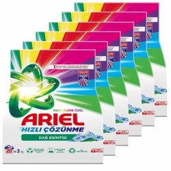 Proszek do prania Ariel do kolorowych tkanin górska bryza 6x3kg