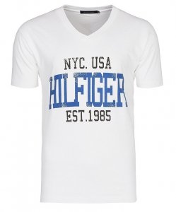 T-shirt Tommy Hilfiger koszulka męska bawełniana biała