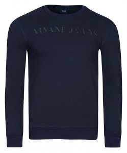 Armani Jeans bluza granatowa męska logo 