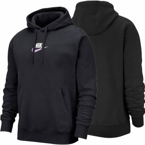 Bluza Nike męska kangurka czarna z nadrukiem sportowa