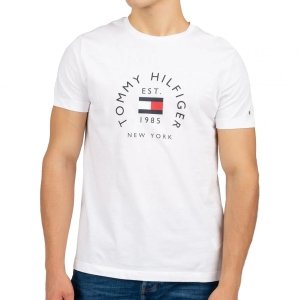 T-shirt Tommy Hilfiger koszulka męska z okrągłym dekoldem biały