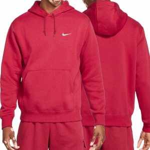 Nike bluza męska kangurka bordowa z kapturem
