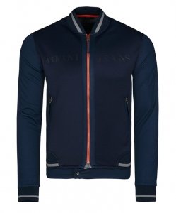 Armani Jeans bluza granatowa męska logo rozpinana