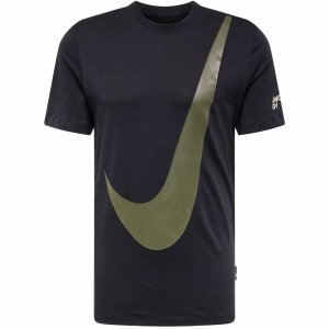 T-shirt koszulka Nike sportowa duże logo męska czarna