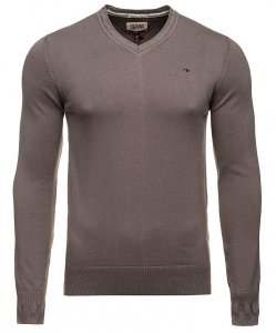 Sweter męski Tommy Hilfiger Denim beżowy bawełniany