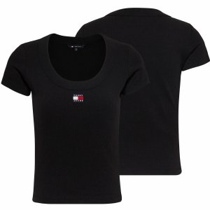 T-shirt Tommy Jeans koszulka bluzka damska czarna