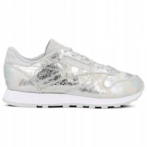 Buty damskie Reebok sportowe srebrne sneakersy