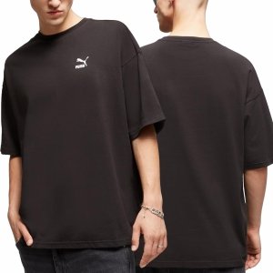 Puma t-shirt czarna koszulka męska na krótki rękaw logo na piersi