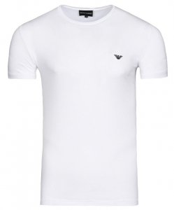 T-shirt Emporio Armani męska małe logo koszulka biała
