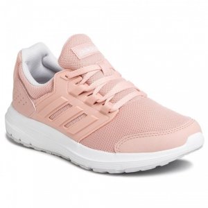 Damskie buty Adidas Galaxy sportowe do biegania pudrowy róż 