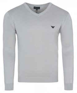 Sweter męski Emporio Armani bawełniany szary