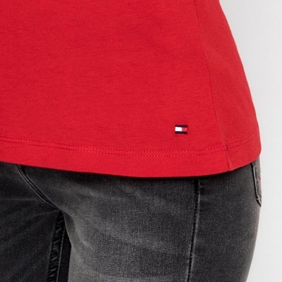 T-shirt Tommy Hilfiger koszulka bluzka damska czerwona