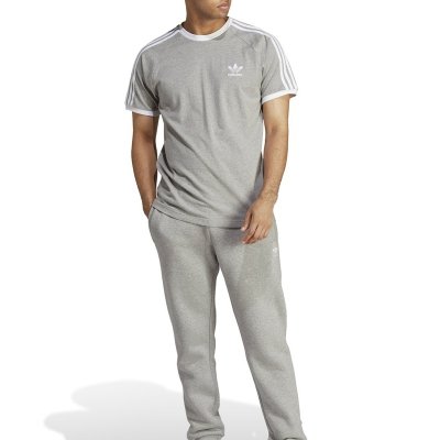 T-shirt Adidas koszulka szara krótki rękaw logo na piersi