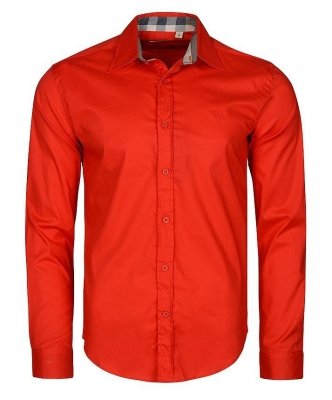 Burberry koszula męska Slim Fit czerwona elegancka 