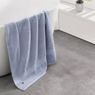 Zestaw ręcznik błękitny Tommy Hilfiger bawełniany 2 sztuki