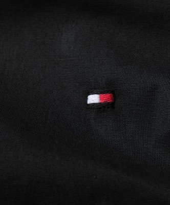 Koszula czarna Tommy Hilfiger Slim Fit męska logo