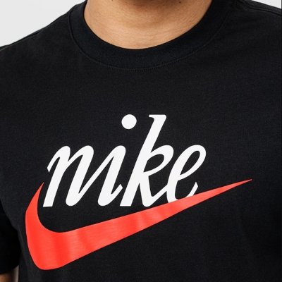 Nike t-shirt na krótki rękaw koszulka męska czarna z nadrukiem
