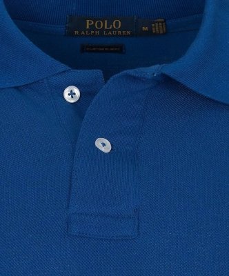 Polówka polo Ralph Lauren męska niebieska bawełniana