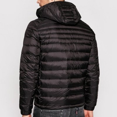 Kurtka męska Tommy Hilfiger jesień przejściowa czarna z kapturem