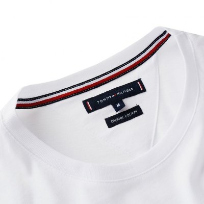 T-shirt Tommy Hilfiger koszulka męska z okrągłym dekoldem biała