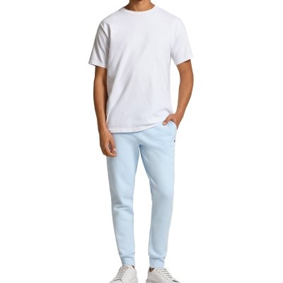Spodnie męskie Lacoste błękitne bawełniane dresowe