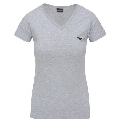 T-shirt Emporio Armani koszulka szara damska logo