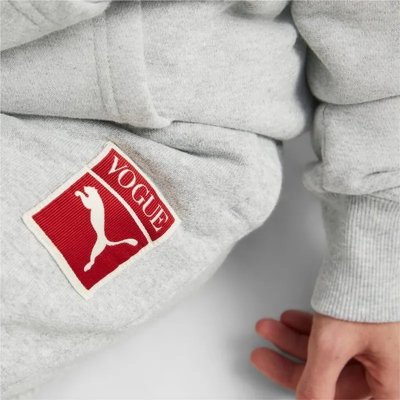 Puma Vogue dresowe spodnie damskie bawełniane szare 