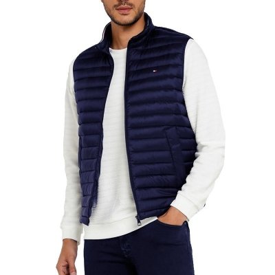 Tommy Hilfiger bezrękawnik granatowy męski jesienny 
