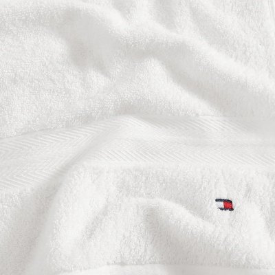 Zestaw ręcznik biały Tommy Hilfiger bawełniany 2 sztuki