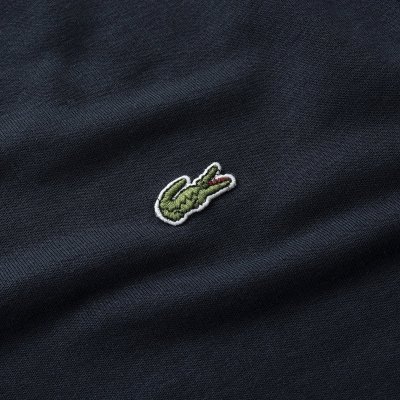 Bluza męska Lacoste granatowa bawełniana wkładana przez głowę luźny krój