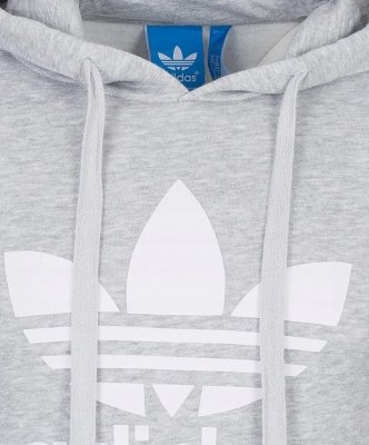 Adidas Originals bluza kangurka z kapturem szara męska