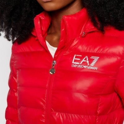 Kurtka damska Emporio Armani EA7 czerwona wiosenna przejściowa