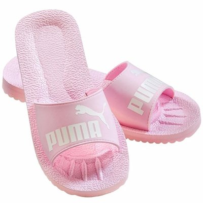 Klapki Puma buty różowe na basen i plażę uniwersalne