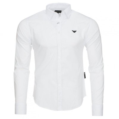 Emporio Armani koszula biała Slim Fit męska logo