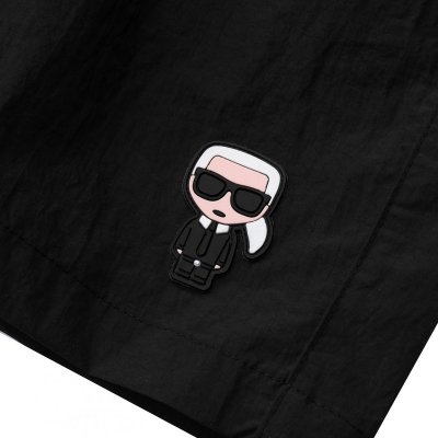 Spodenki Karl Lagerfeld szorty męskie czarne małe logo