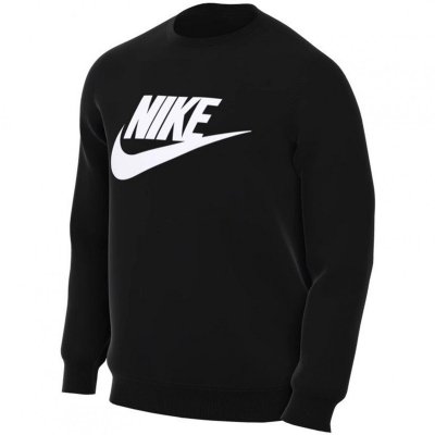 Nike bluza męska czarna dresowa bawełniana 