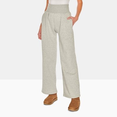 Puma dresowe spodnie damskie wysoki stan szare