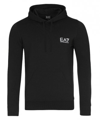 Bluza Emporio Armani EA7 męska czarna z kapturem