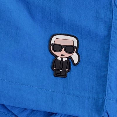 Spodenki Karl Lagerfeld szorty męskie niebieskie małe logo