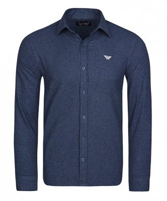 Koszula Armani Jeans granatowa Slim Fit męska logo