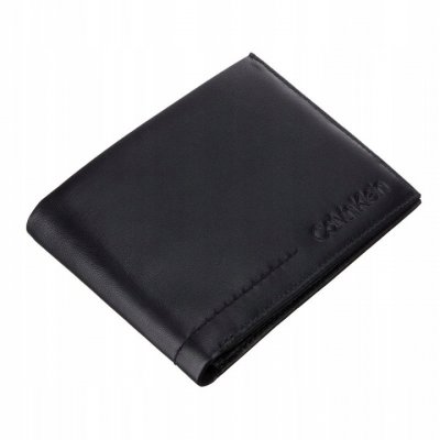 Portfel Calvin Klein męski czarny na bilon banknoty karty i dokumenty 