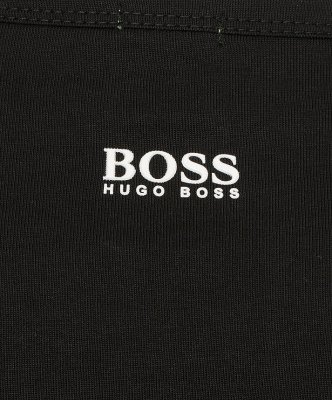 Hugo Boss longsleeve koszulka na długi rękaw męska czarna duże logo