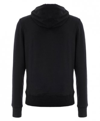 Bluza Tommy Hilfiger męska czarna z kapturem bawełniana duże logo