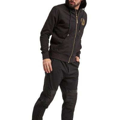 Bluza męska Versace Jeans Couture czarna rozpinana z kapturem