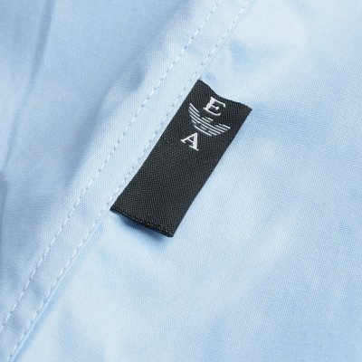Emporio Armani koszula błękitna Slim Fit męska logo